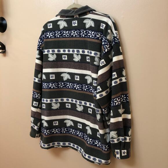 Capacity Knits Fleece Shirt Jacket Women's Large - Picture 3 of 12